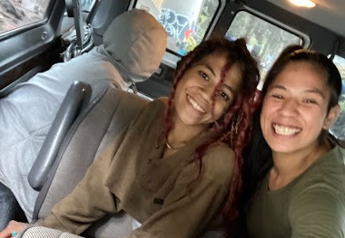 Two young women connected to housing after encampment resolution