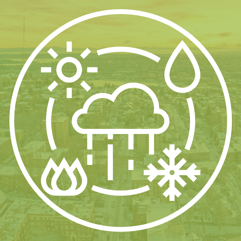 A thumbnail image showing an icon depicting severe weather like heat, snow, rain, and wildfires (smoke) - this thumbnail indicates access to our severe weather page where shelter information will be listed during severe weather activations